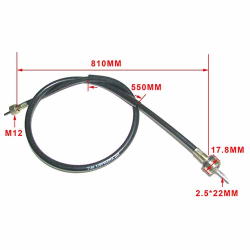 CABLE VELOCIMETRO YAMAHA YBR 125/YBR 125 2000 (BRASIL) STD