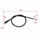 CABLE VELOCIMETRO YAMAHA YBR125 ED FACTOR 02/03 (DOBLE ROSCA)/YBR125 ED FACTOR EK 2002 STD