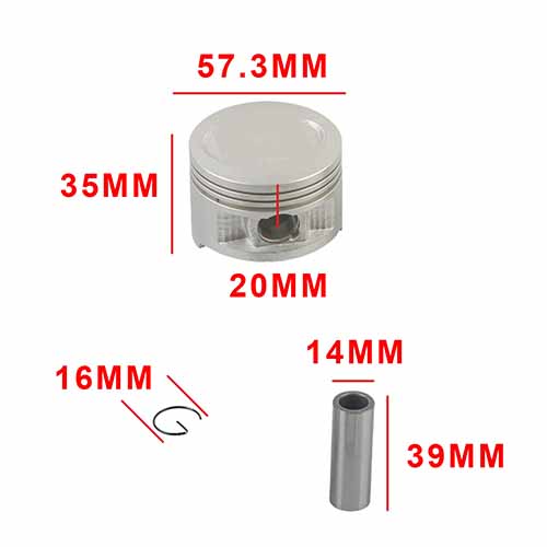 KIT PISTON YAMAHA YBR 125/XTZ 125 (0.50) STD