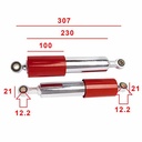 AMORTIGUADOR SUZUKI AX100 ROJO/AZUL (JGO) YAMATO. EXCLU
