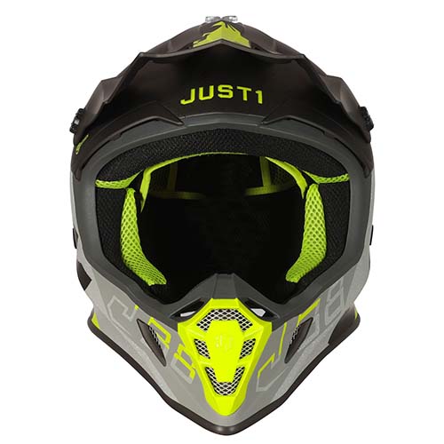 CASCO JUST1 J38 KORNER FLUO YELLOW / TITANIUM XS