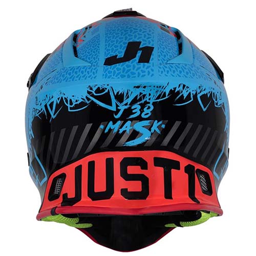 CASCO JUST1 J38 MASK BLUE / RED / BLACK GLOSS M