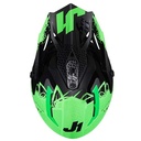 CASCO JUST1 J38 MASK FLUO GREEN / TITANIUM / BLACK L