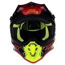 CASCO JUST1 J38 MASK FLUO YELLOW / RED / BLACK L