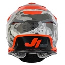 CASCO JUST1 J39 KINETIC CAMO GRAY/FLUO ORANGE XS