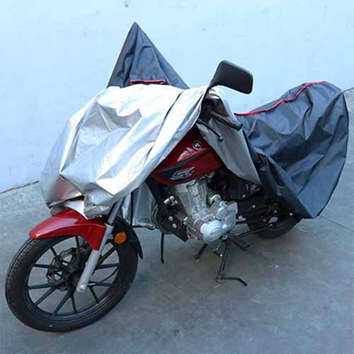 CUBRE MOTO SILVER NEGRO TALLE L DINAMIC