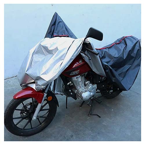 CUBRE MOTO SILVER NEGRO TALLE XL DINAMIC