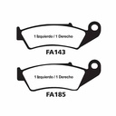 PASTILLAS DE FRENO HONDA XR 250 - NX 150 - NX 400 FALCON / DELANTERA ORA (47)