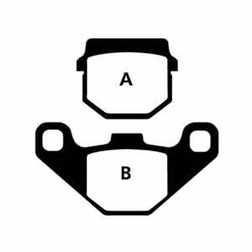 PASTILLAS DE FRENO KAWASAKI KM 125 - KX 125 / TRASERA ORA (49)