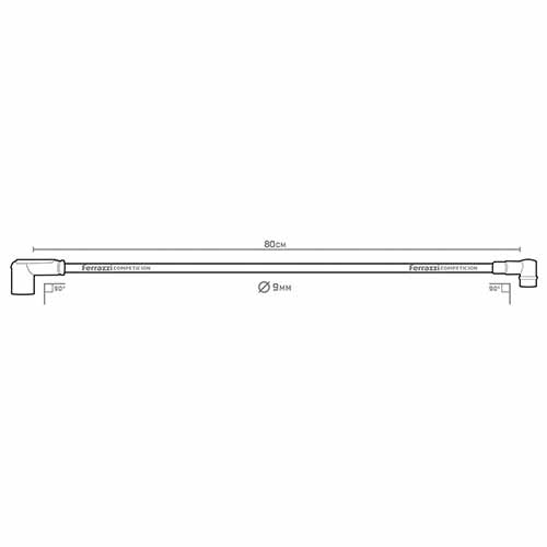 CABLE DE BOBINA DIN PARA BA360 FERRAZZI (NBF99 80cm)