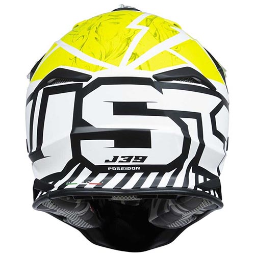 CASCO JUST1 J39 POSEIDON FLUOR YELLOW/BLACK/WHITE XL