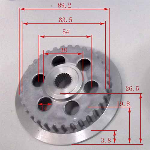 PLATO DE EMBRAGUE (CENTRO) HONDA WAVE 125 / C125 BIZ STD