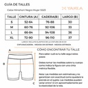 CALZA MINI SHORT MUJER NEGRO TALLE S YAKKA (3004)