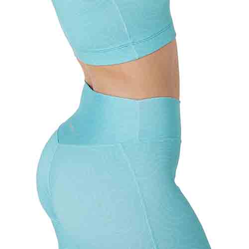 CALZA MINI SHORT MUJER SUBLIMADA FANTASY AQUA TALLE S YAKKA (3006)