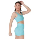 CALZA MINI SHORT MUJER SUBLIMADA FANTASY AQUA TALLE S YAKKA (3006)