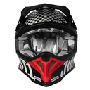 CASCO JUST1 J39 ROCK RED/WHITE/BLACK MATT L