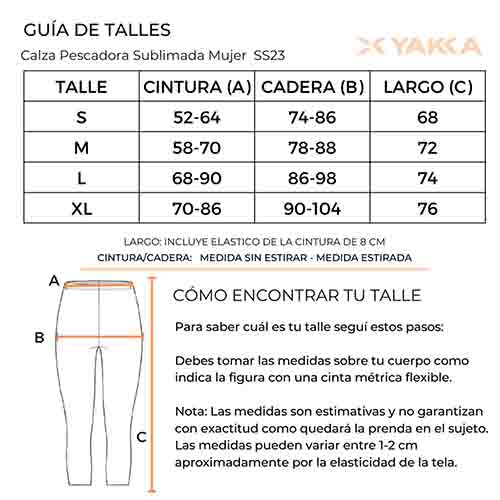 CALZA PESCADORA INFINITY TALLE S YAKKA (3009)