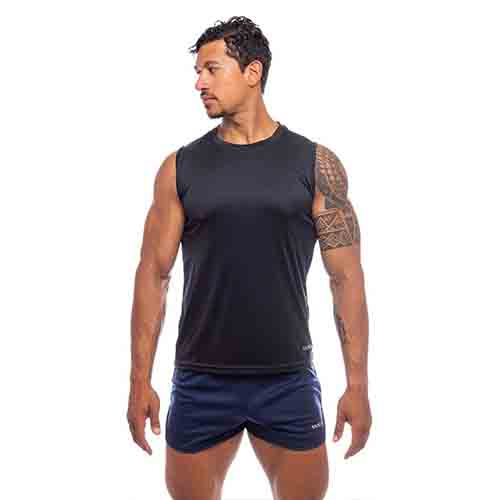 MUSCULOSA RUNNING HOMBRE NEGRO TALLE S YAKKA (4013)