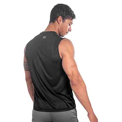 MUSCULOSA RUNNING HOMBRE NEGRO TALLE S YAKKA (4013)