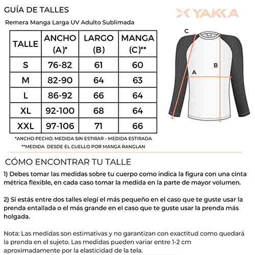 REMERA FILTRO UV ADULTO AROHA TALLE XL YAKKA (4012)