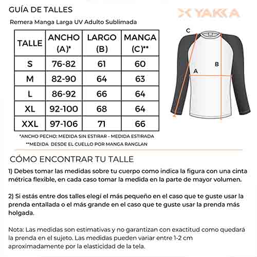 REMERA FILTRO UV ADULTO MAUI TALLE XXL YAKKA (4012)