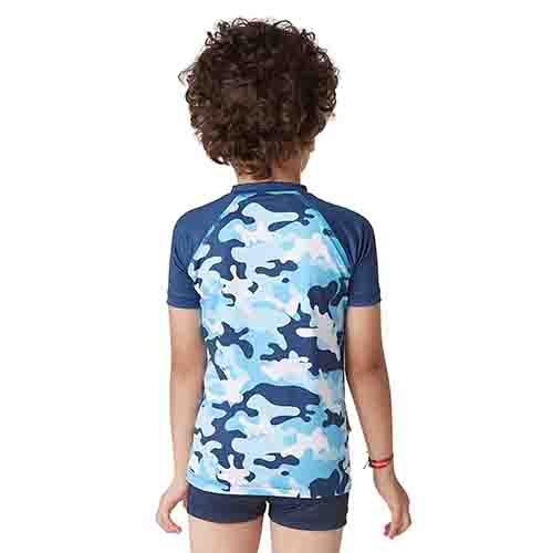 REMERA FILTRO UV NIÑO CAMUFLADO M/CORTA TALLE 12 YAKKA (4021)