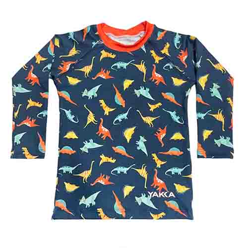 REMERA FILTRO UV NIÑO DINOSAURIO TALLE 10 YAKKA (4005)