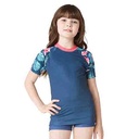 REMERA FILTRO UV NIÑO FLORES M/CORTA TALLE 14 YAKKA (4021)