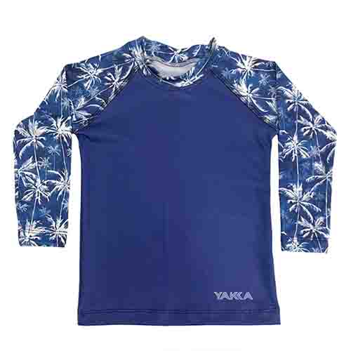 REMERA FILTRO UV NIÑO PALMERAS TALLE 10 YAKKA (4005)