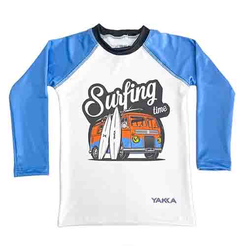 REMERA FILTRO UV NIÑO SURF TALLE 2 YAKKA (4005)