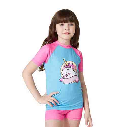 REMERA FILTRO UV NIÑO UNICORNIO M/CORTA TALLE 1 YAKKA (4021)