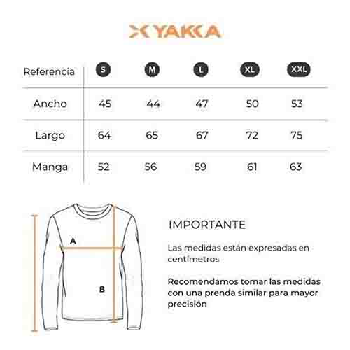 REMERA MANGA LARGA TERMICA HOMBRE L YAKKA (1012)