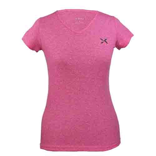 REMERA RUNNING MUJER JASPEADA FUCSIA S YAKKA (4015)