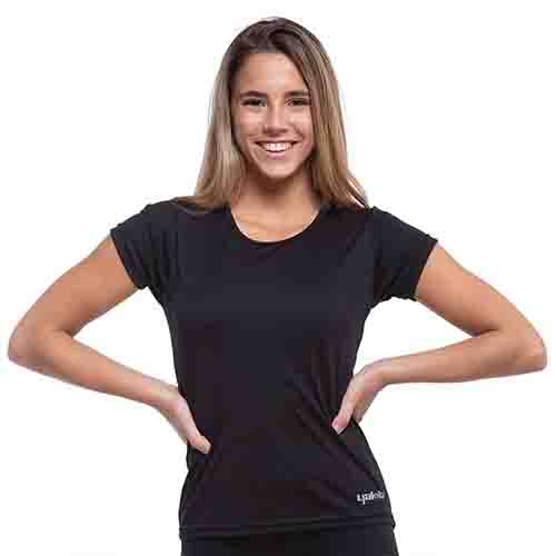 REMERA RUNNING MUJER NEGRA S YAKKA (4004)