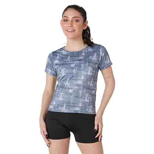 REMERA RUNNING MUJER TAYLOR GRIS TALLE XXL YAKKA (4028)(4026)