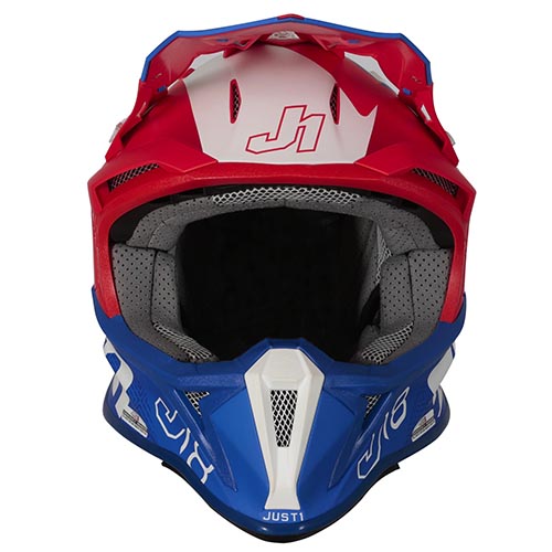 CASCO JUST1 J18 VERTIGO BLUE/WHITE/RED MATT XXL