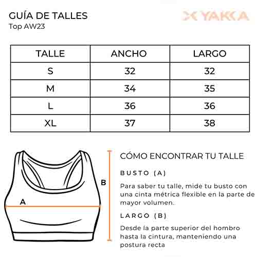 TOP DEPORTIVO FANTASY AQUA TALLE S YAKKA (3011)