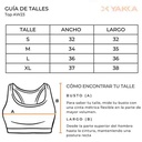 TOP DEPORTIVO FANTASY AQUA TALLE S YAKKA (3011)