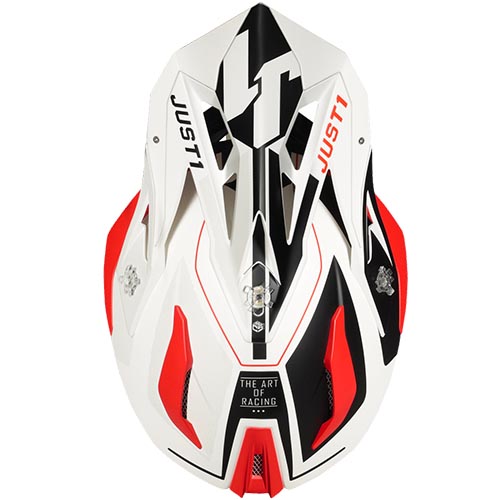 CASCO JUST1 J18 VIRTUAL FLUO RED/WHITE L