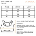 TOP DEPORTIVO FANTASY LILA TALLE XL YAKKA (3011)