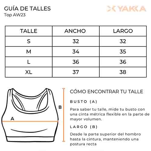 TOP DEPORTIVO INFINITY TALLE M YAKKA (3011)