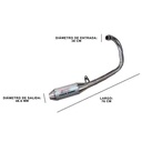 ESCAPE MOTO 250 ST2 HONDA TWISTER +290 CROMO SILEN ALUMINIO RACING/COMP PAOLUCCI (EM250TW-23-R+290G