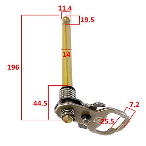 EJE DE CAMBIO C/SELECTOR ZANELLA RX150/HONDA TITAN/STORM125/CE150/RD150 STD