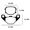 PASTILLA DE FRENO SUZUKI GN125 (S.GN125) FA67 STD