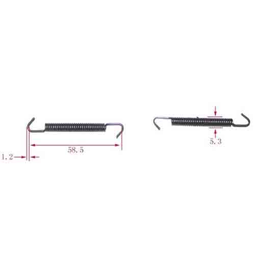 ZAPATA DE FRENO R/C HONDA NX//C90 R/C/XR200/XR150L/G. SMASH/NXR125/WAVE110 STD