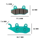 PASTILLA DE FRENO GILERA SMASH/WAVE/YBR/EN/CBX250 C/CUERNO (WAVE) FA165 STD