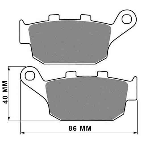 PASTILLA DE FRENO HONDA XL 600 TRANSALP TRASERA FA140 STD