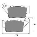PASTILLA DE FRENO BAJAJ ROUSER NS 200 / KTM 200 390 DUKE TRASERA (Y.FZ-2) FA208 STD