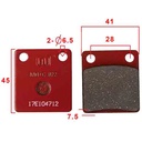 PASTILLA DE FRENO CERAMICA HONDA CG TITAN 2000/CG150 TITAN (CG125) FA54 STD