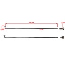 RAYOS + NIPLES 210mm X 3.5mm (36u) CROMADO STD